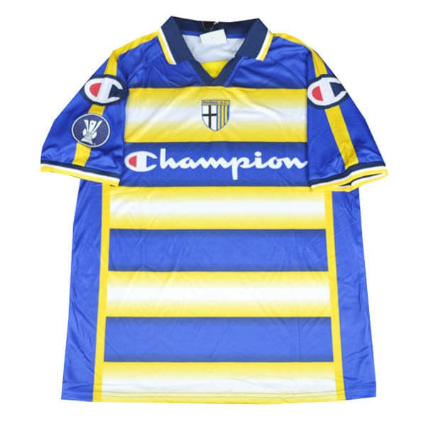 Tailandia Camiseta Parma Replica Segunda Ropa Retro 2004 2005 Azul Amarillo